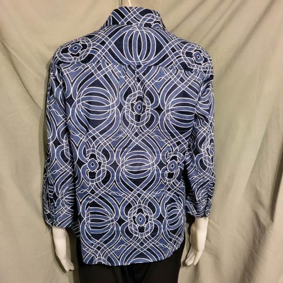 Colourful Print Ann Taylor size 8 shirt - Picture 2 of 8